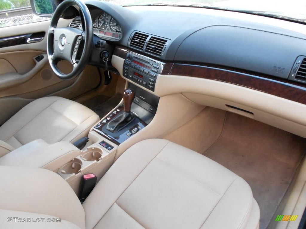 2002 3 Series 325xi Sedan - Jet Black / Sand photo #6