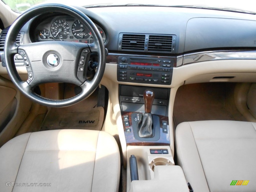 2002 3 Series 325xi Sedan - Jet Black / Sand photo #9
