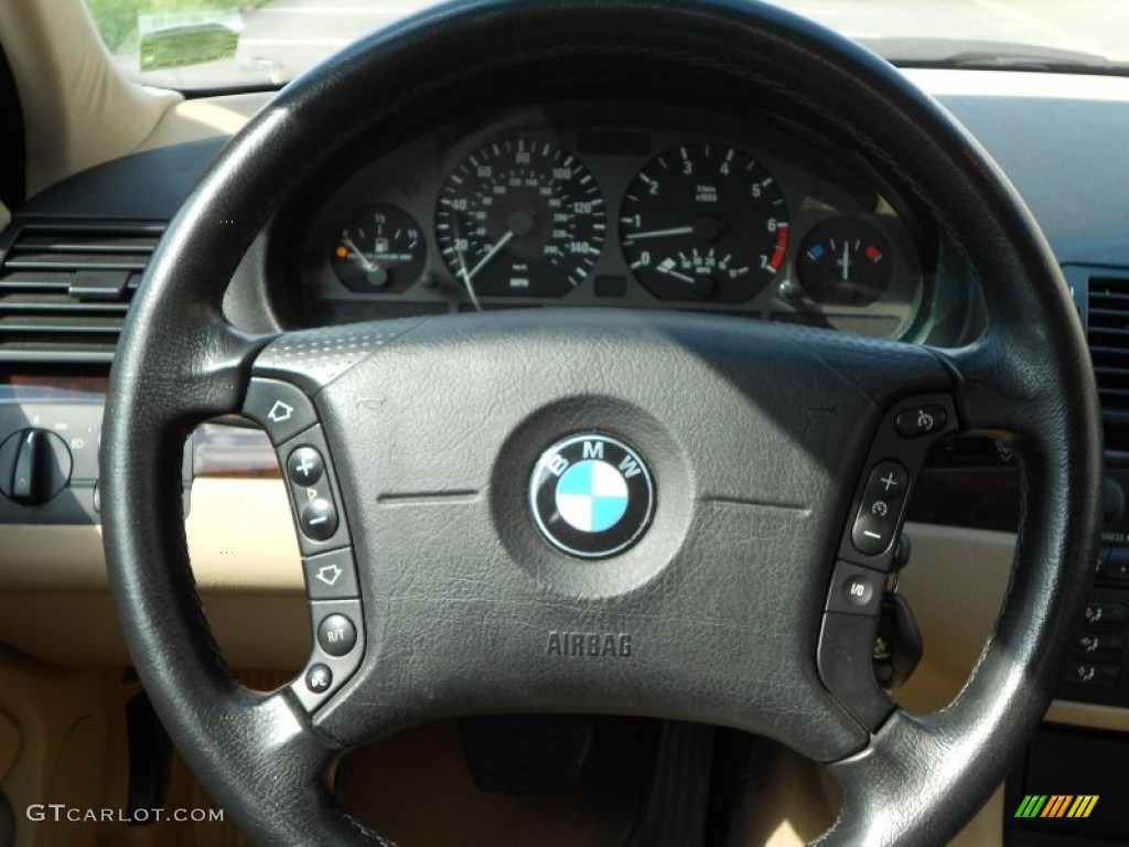 2002 3 Series 325xi Sedan - Jet Black / Sand photo #12