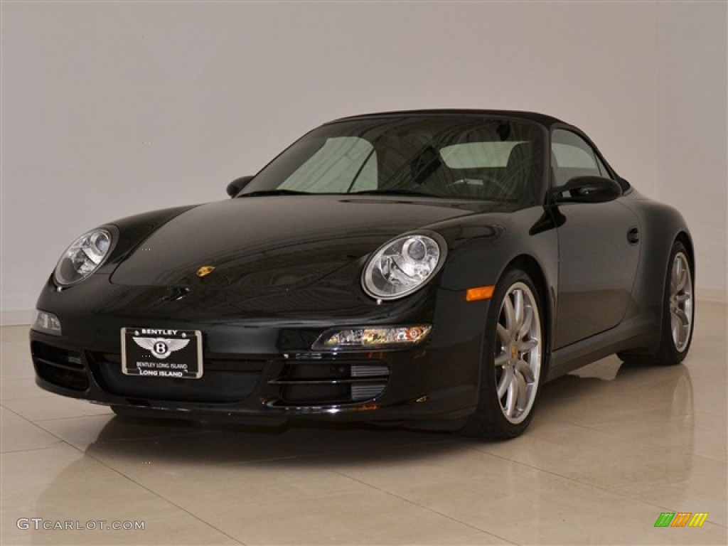 Black 2006 Porsche 911 Carrera 4S Cabriolet Exterior Photo #52396650