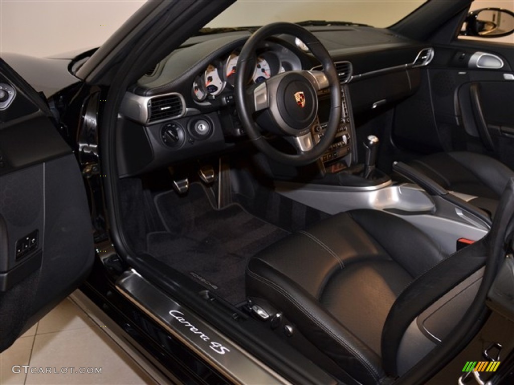 Black Interior 2006 Porsche 911 Carrera 4S Cabriolet Photo #52396770