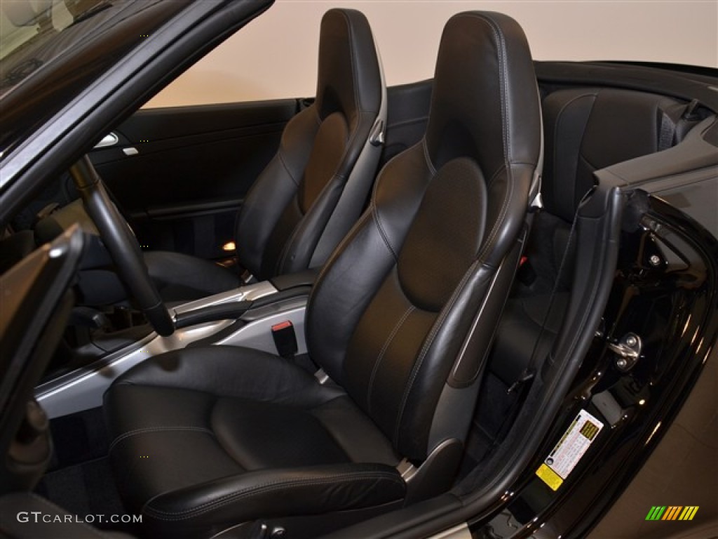 Black Interior 2006 Porsche 911 Carrera 4S Cabriolet Photo #52396809