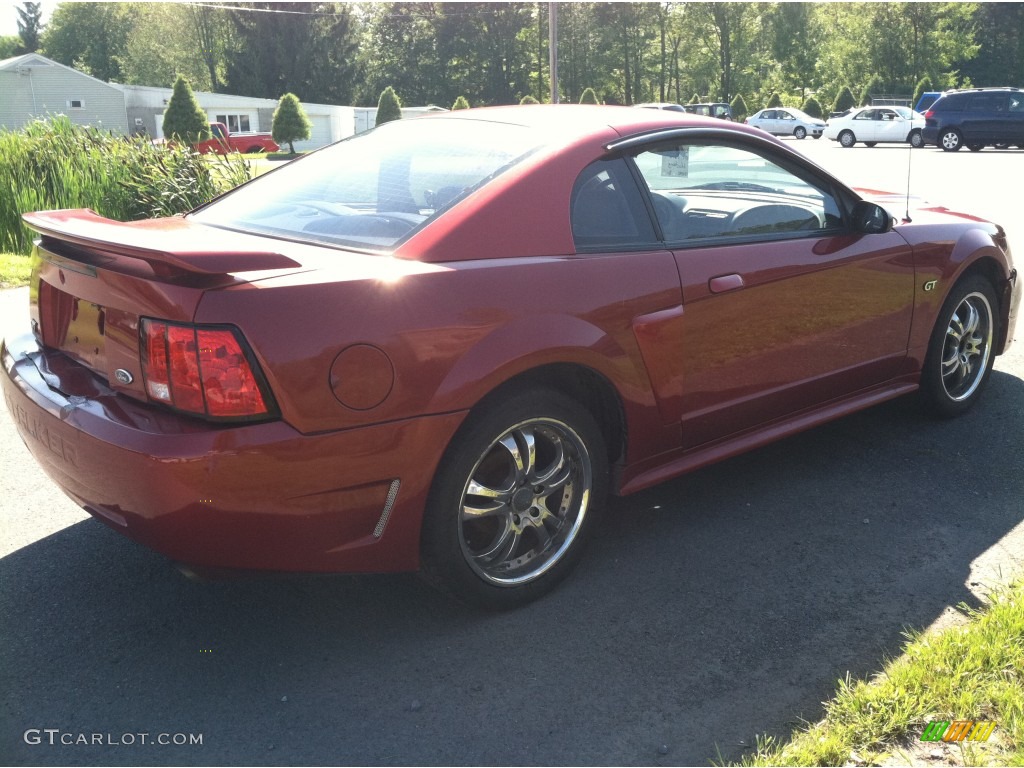 2001 Mustang GT Coupe - Laser Red Metallic / Medium Parchment photo #5