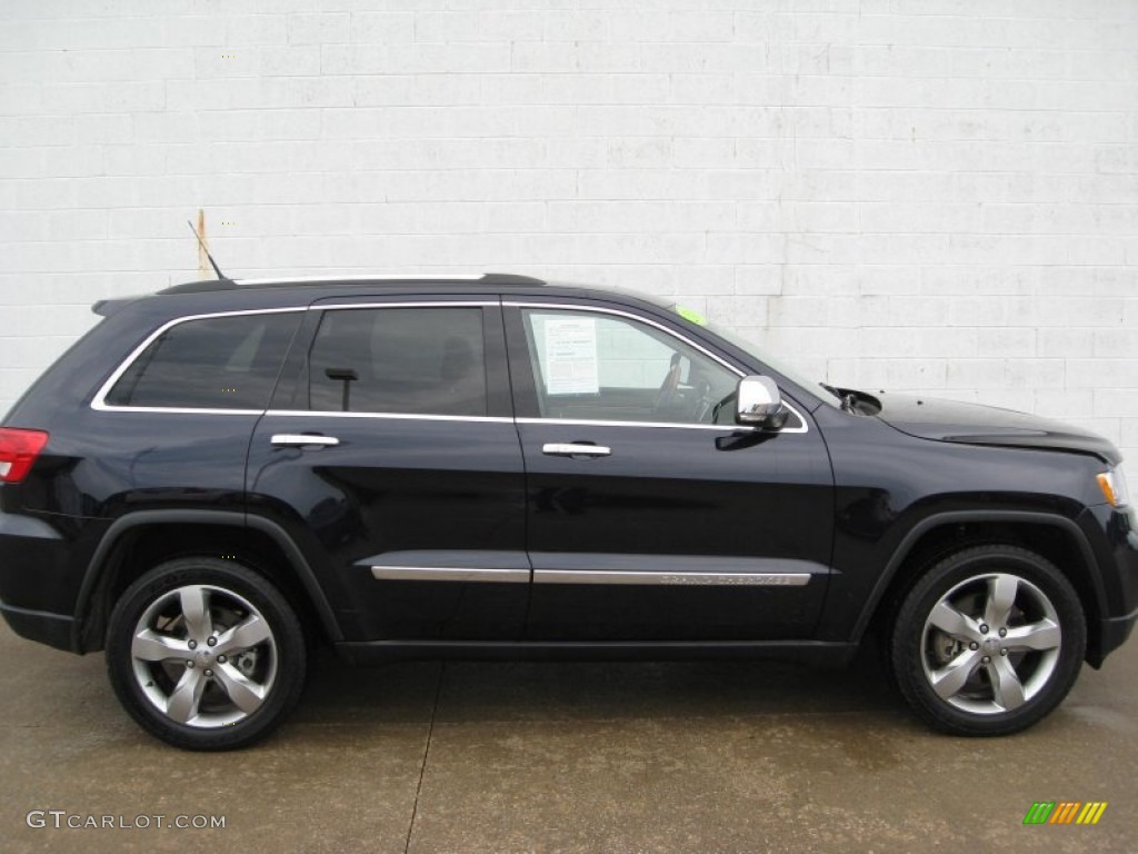 2011 Grand Cherokee Overland 4x4 - Blackberry Pearl / Dark Frost Beige/Light Frost Beige photo #1