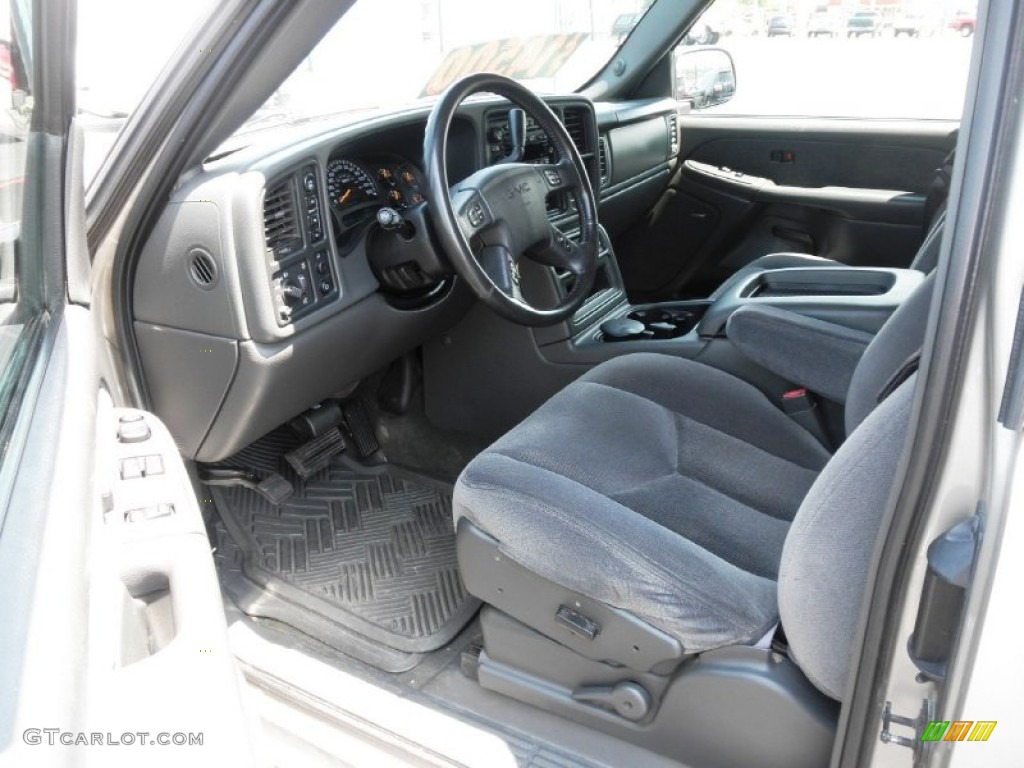 Dark Pewter Interior 2003 GMC Sierra 1500 SLE Extended Cab 4x4 Photo #52397970
