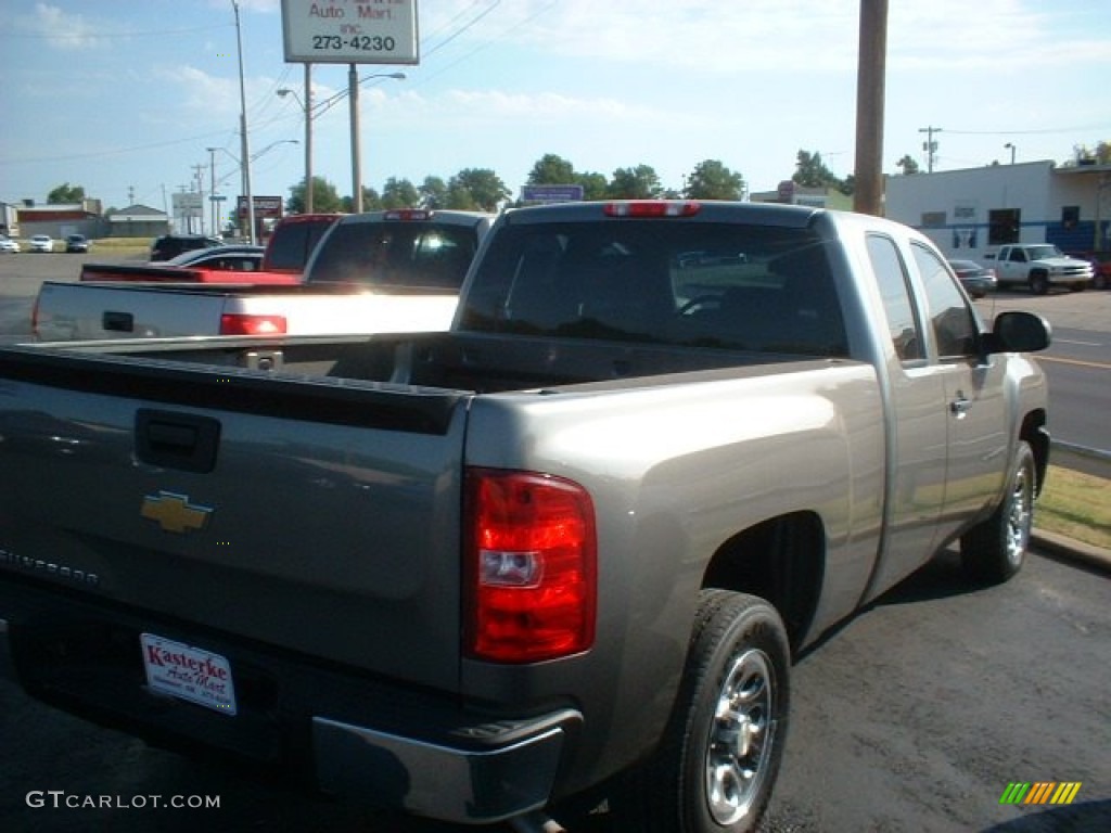 2008 Silverado 1500 Work Truck Extended Cab - Graystone Metallic / Dark Titanium photo #4