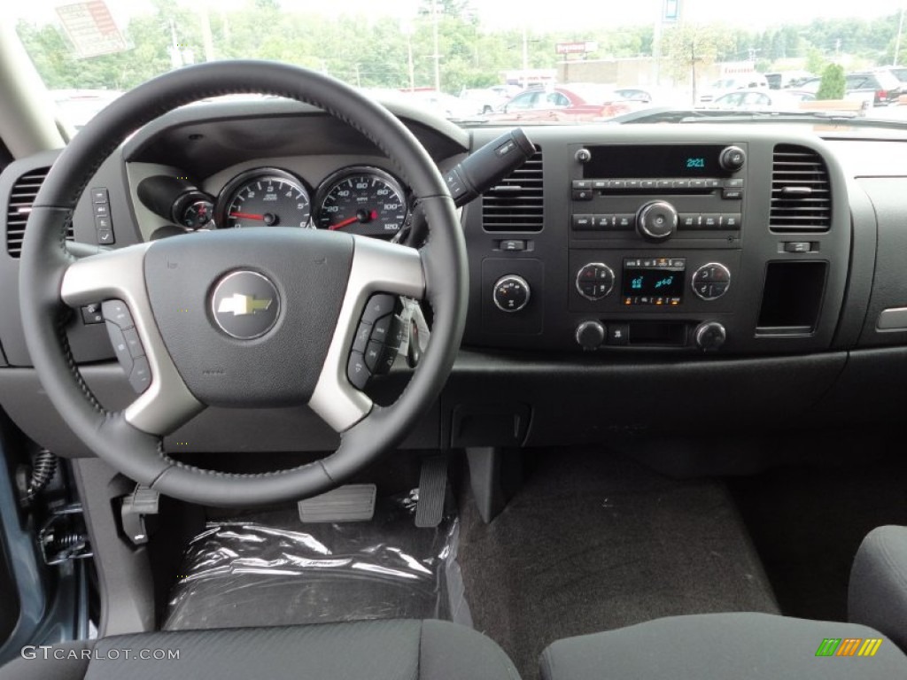 2011 Silverado 1500 LT Crew Cab 4x4 - Blue Granite Metallic / Ebony photo #11