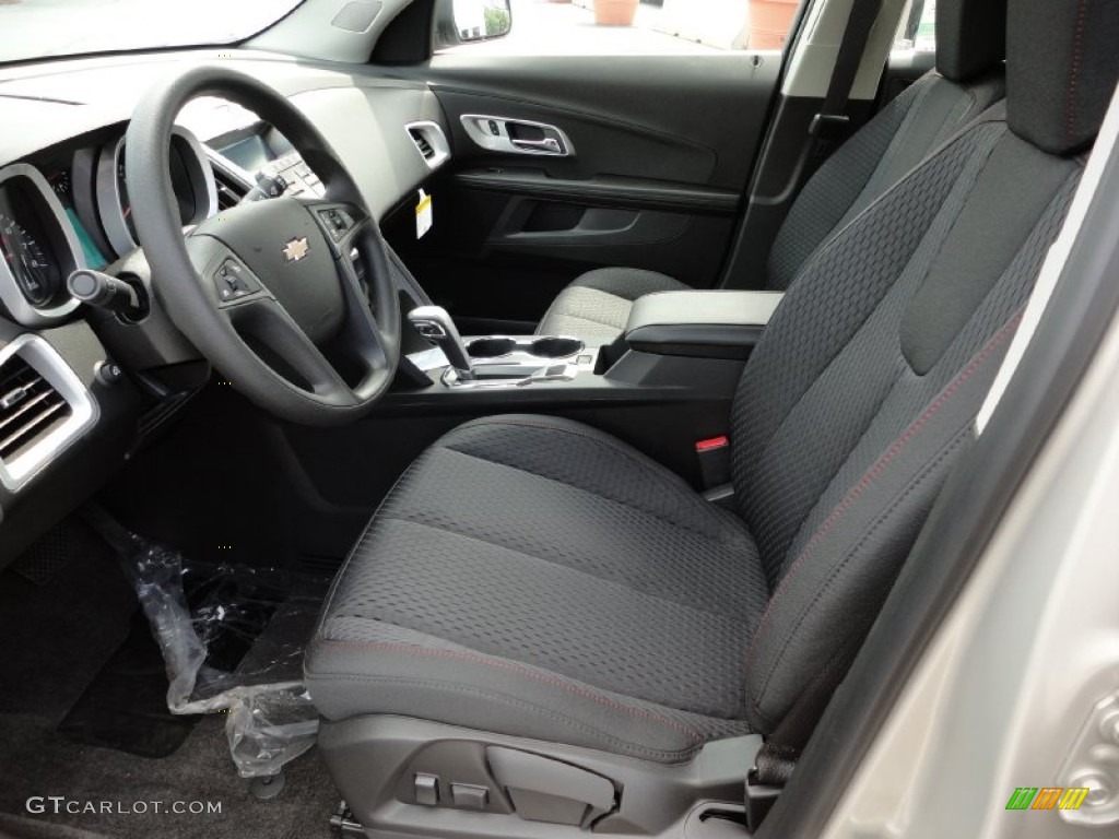 Jet Black Interior 2012 Chevrolet Equinox LS AWD Photo #52399899