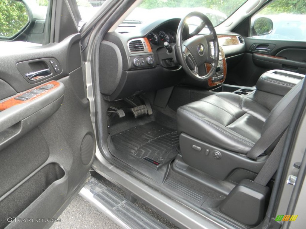 Ebony Black Interior 2007 Chevrolet Silverado 1500 LTZ Extended Cab 4x4 Photo #52400214