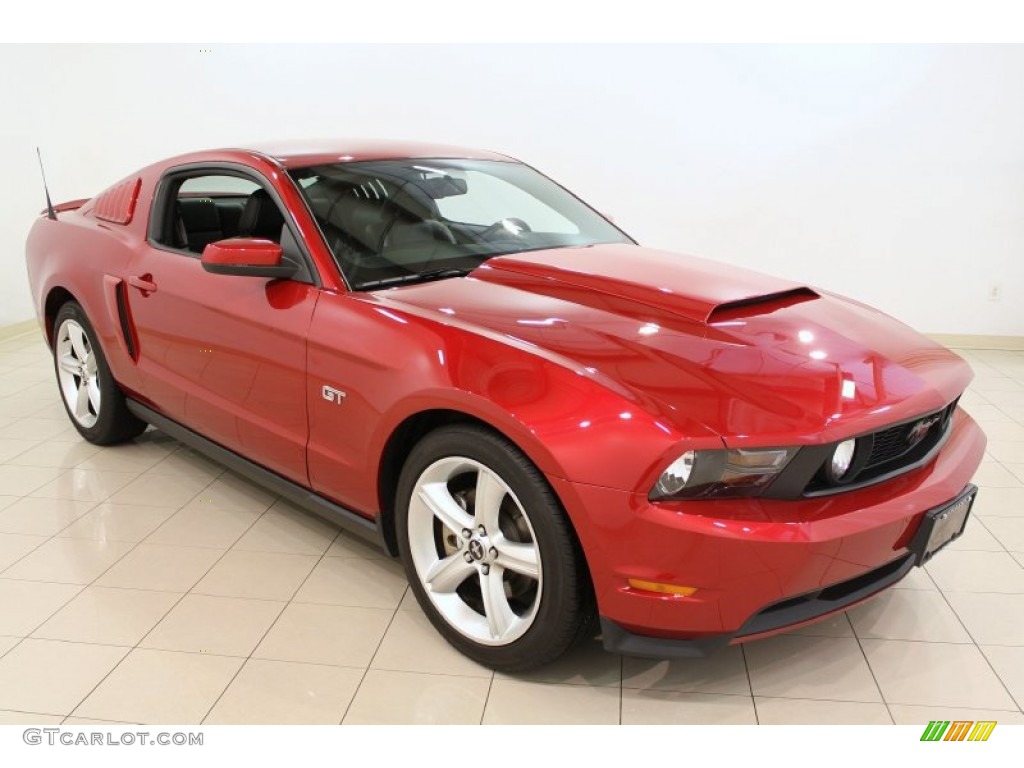 Red Candy Metallic 2010 Ford Mustang GT Premium Coupe Exterior Photo #52400265