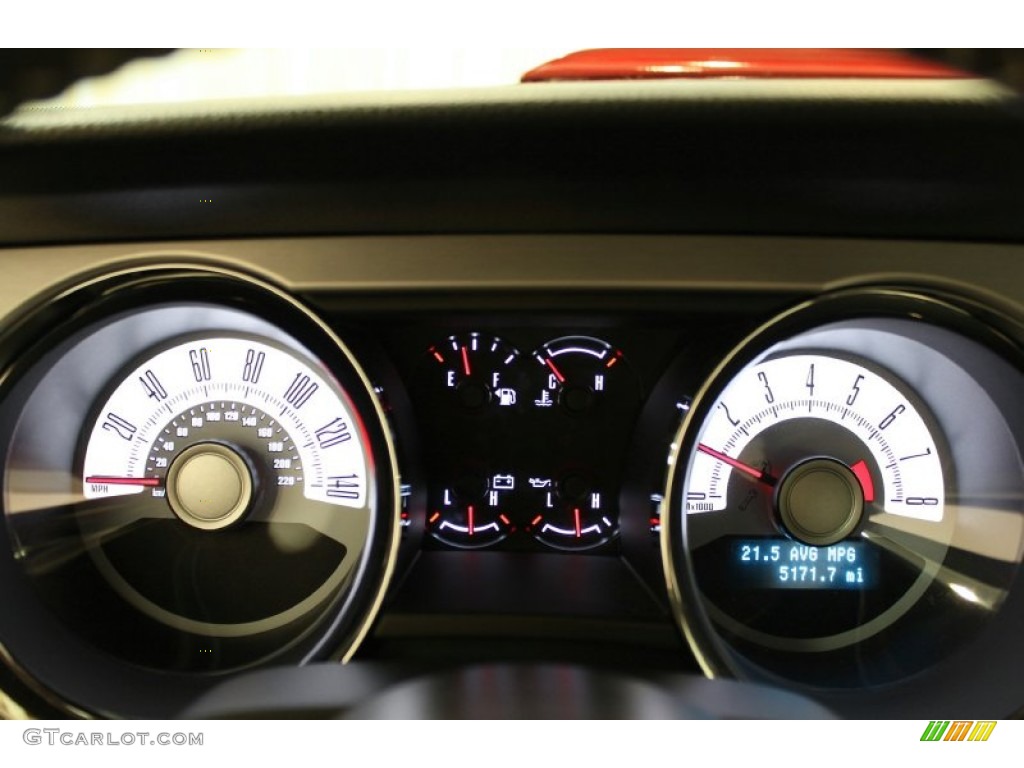 2010 Ford Mustang GT Premium Coupe Gauges Photo #52400406