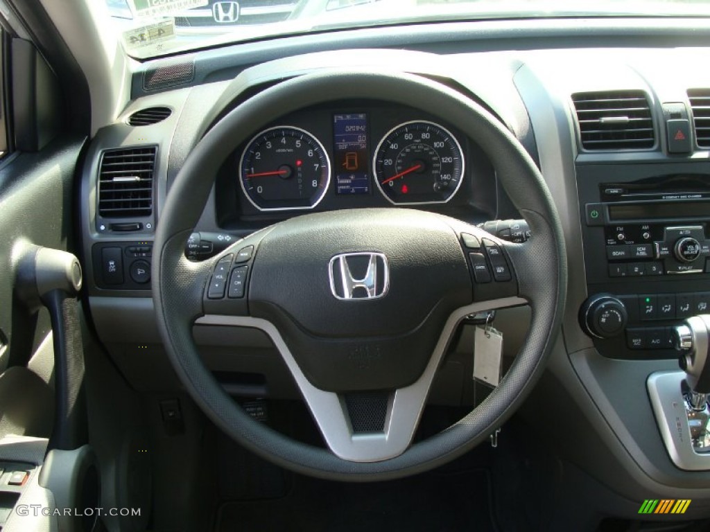2010 Honda CR-V EX AWD Gray Steering Wheel Photo #52400721