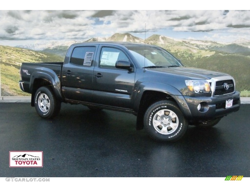 2011 Tacoma V6 TRD Double Cab 4x4 - Magnetic Gray Metallic / Graphite Gray photo #1