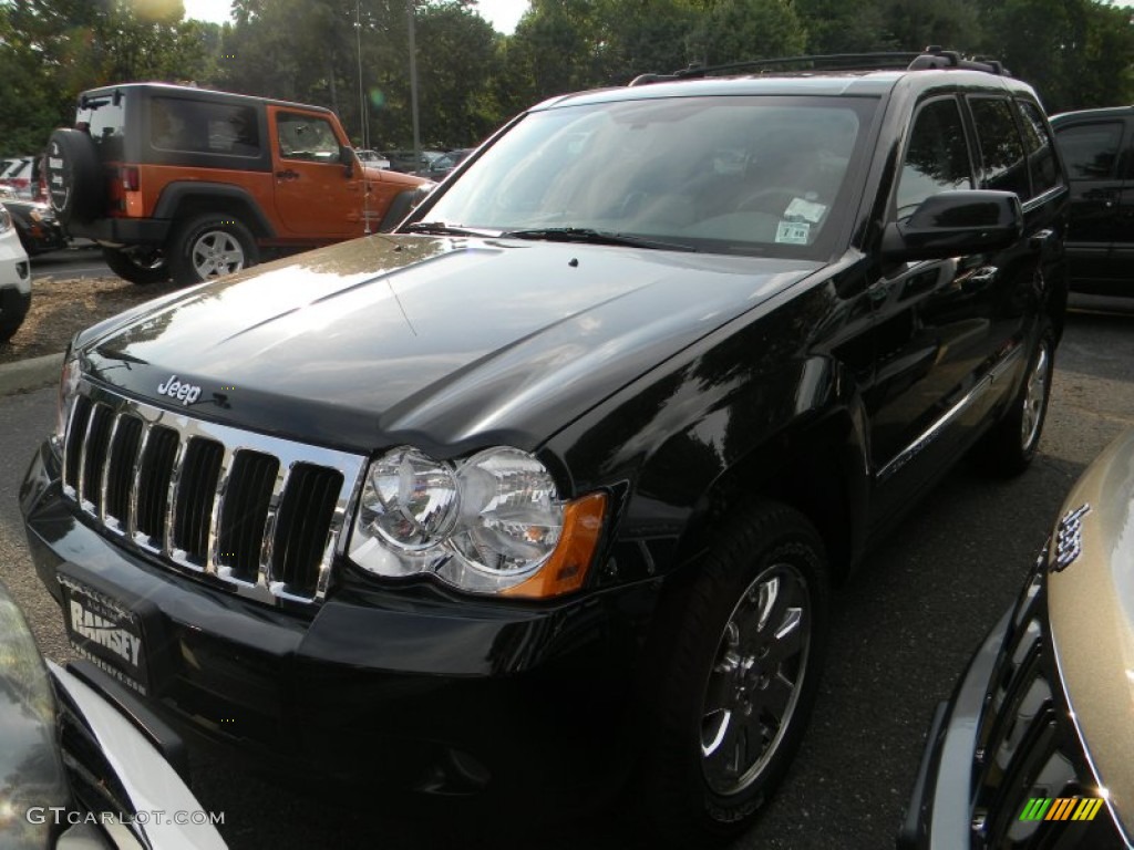 2008 Grand Cherokee Limited 4x4 - Black / Dark Slate Gray/Light Graystone photo #1