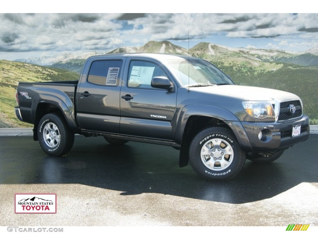 2011 Tacoma V6 TRD Double Cab 4x4 - Magnetic Gray Metallic / Graphite Gray photo #1