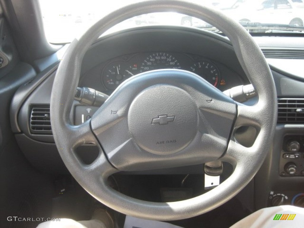 2003 Chevrolet Cavalier LS Coupe Graphite Gray Steering Wheel Photo #52402959