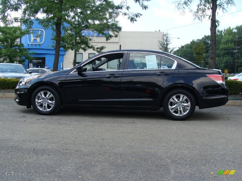 2011 Accord SE Sedan - Crystal Black Pearl / Black photo #1