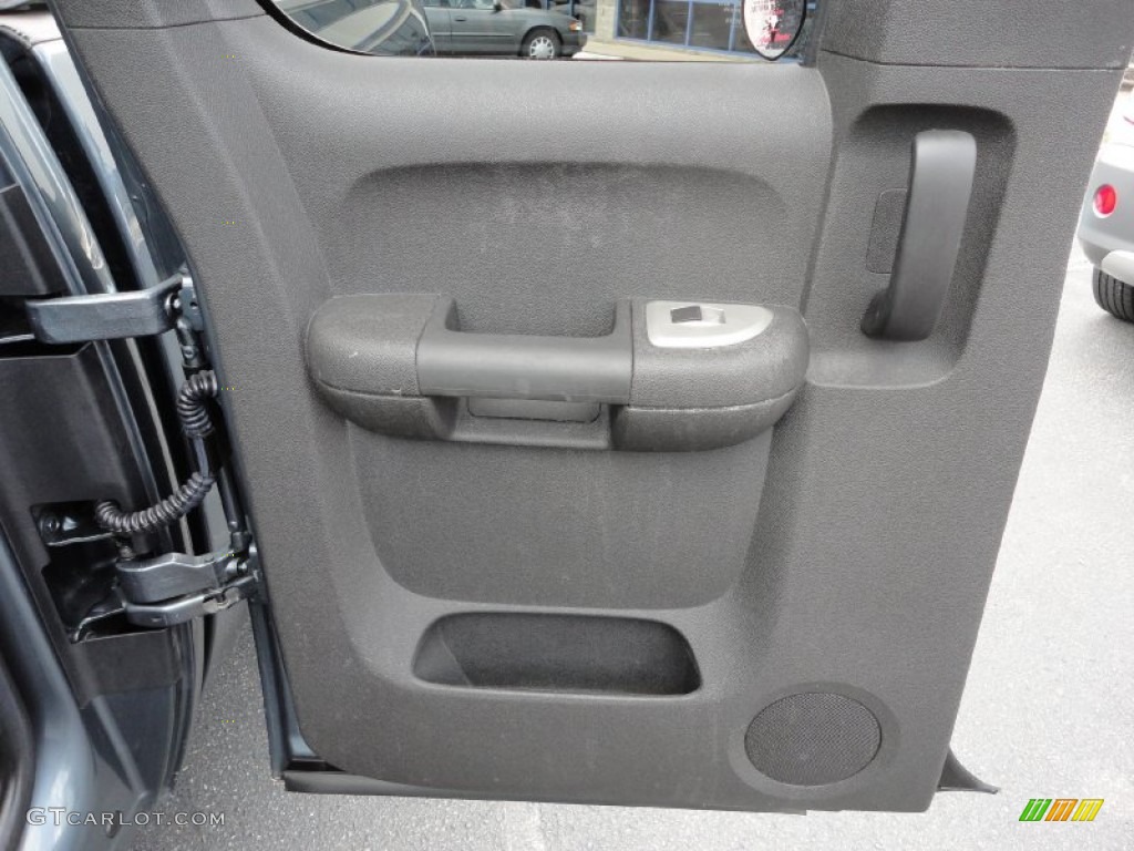 2008 Chevrolet Silverado 1500 LS Extended Cab 4x4 Dark Titanium Door Panel Photo #52403154