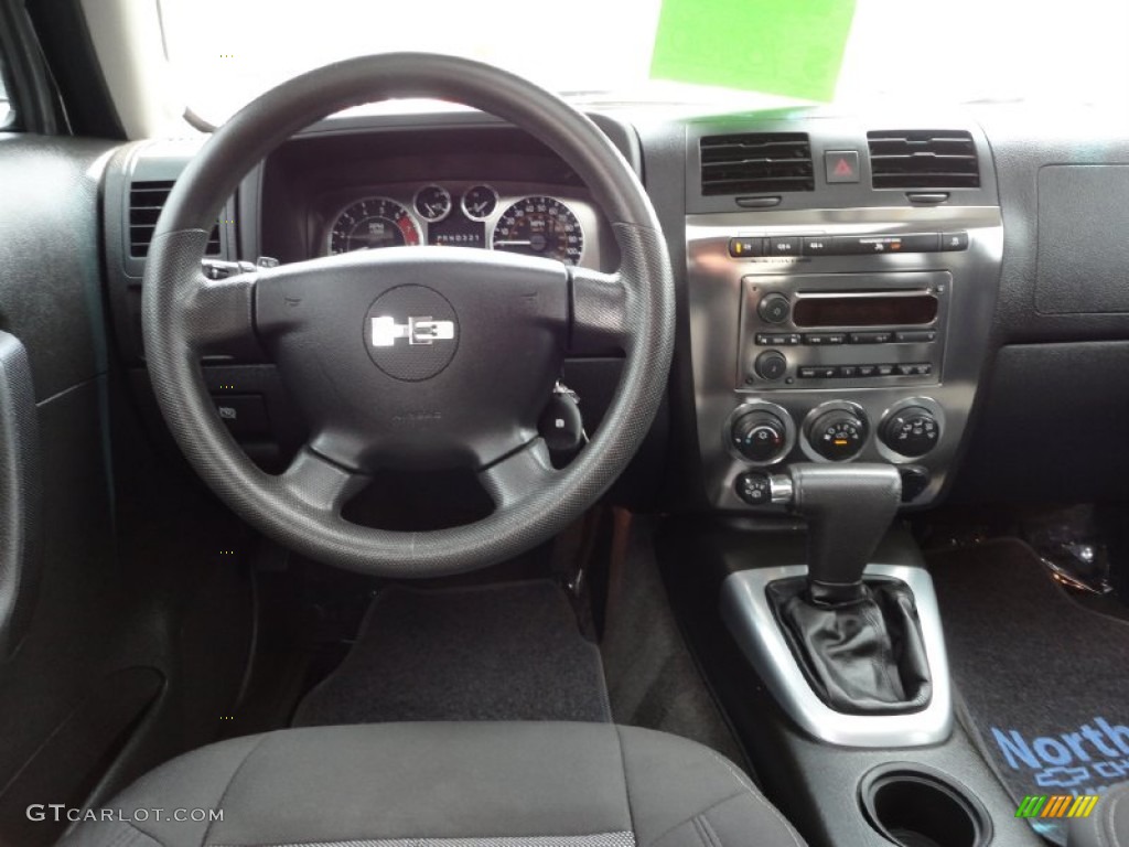 2006 Hummer H3 Standard H3 Model Ebony Black Dashboard Photo #52403640
