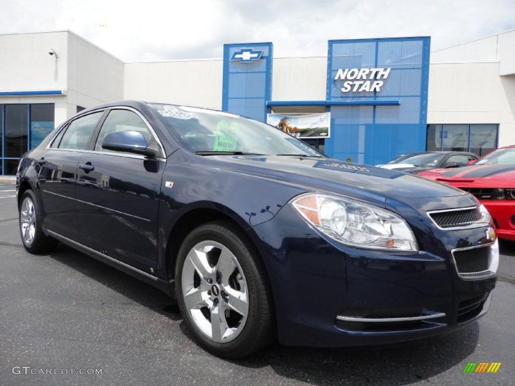 2008 Malibu LT Sedan - Imperial Blue Metallic / Titanium Gray photo #1