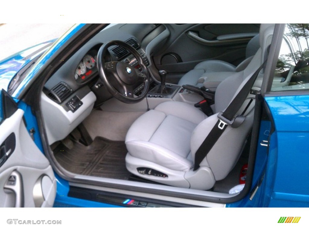 Grey Interior 2002 BMW M3 Convertible Photo #52404447