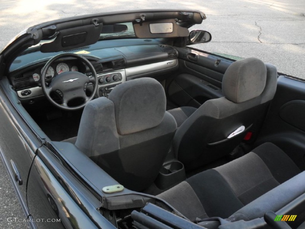 Dark Slate Gray Interior 2005 Chrysler Sebring GTC Convertible Photo #52404990