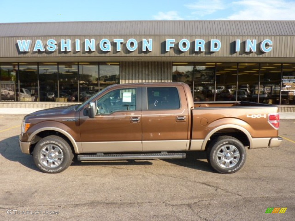 2011 F150 Lariat SuperCrew 4x4 - Golden Bronze Metallic / Pale Adobe photo #1