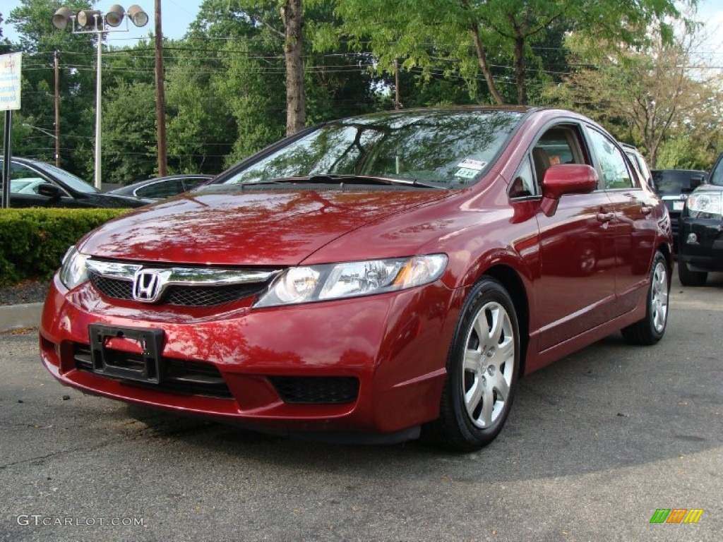 Tango Red Pearl 2011 Honda Civic LX Sedan Exterior Photo #52405161