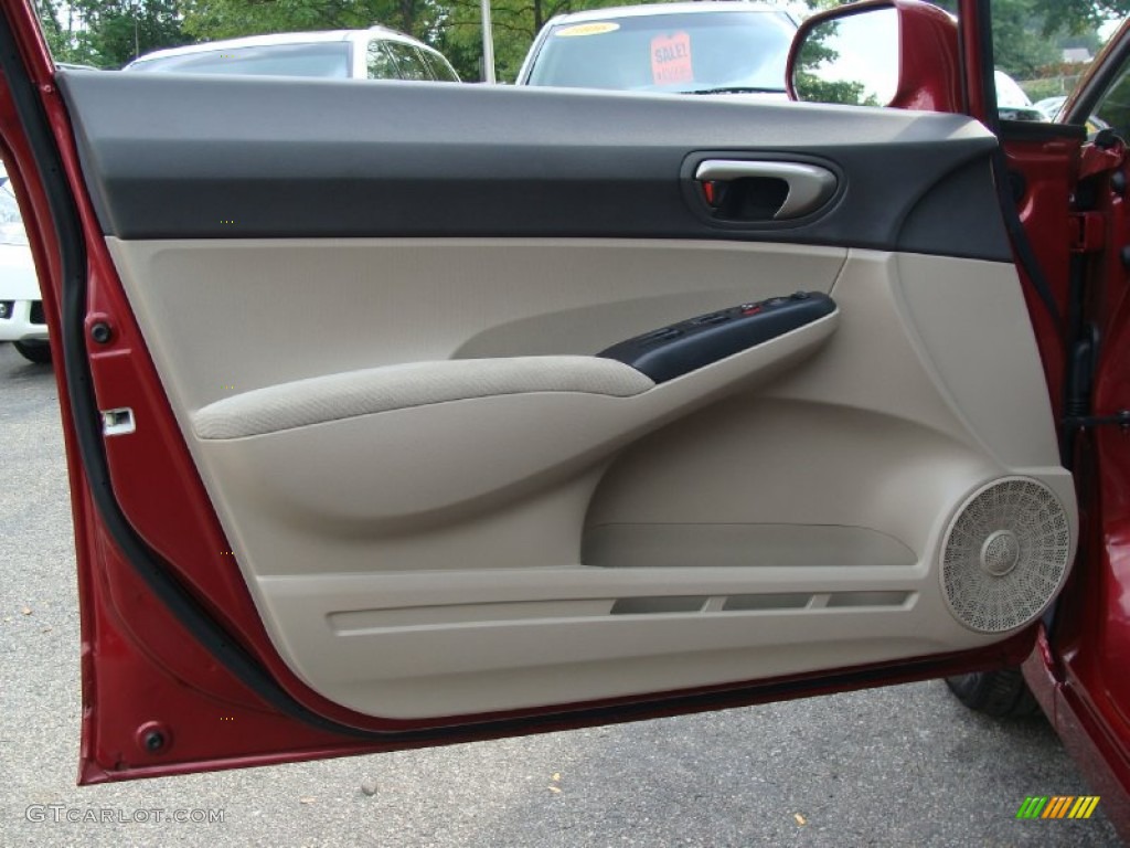 2011 Honda Civic LX Sedan Beige Door Panel Photo #52405350