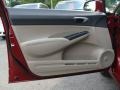 Beige 2011 Honda Civic LX Sedan Door Panel