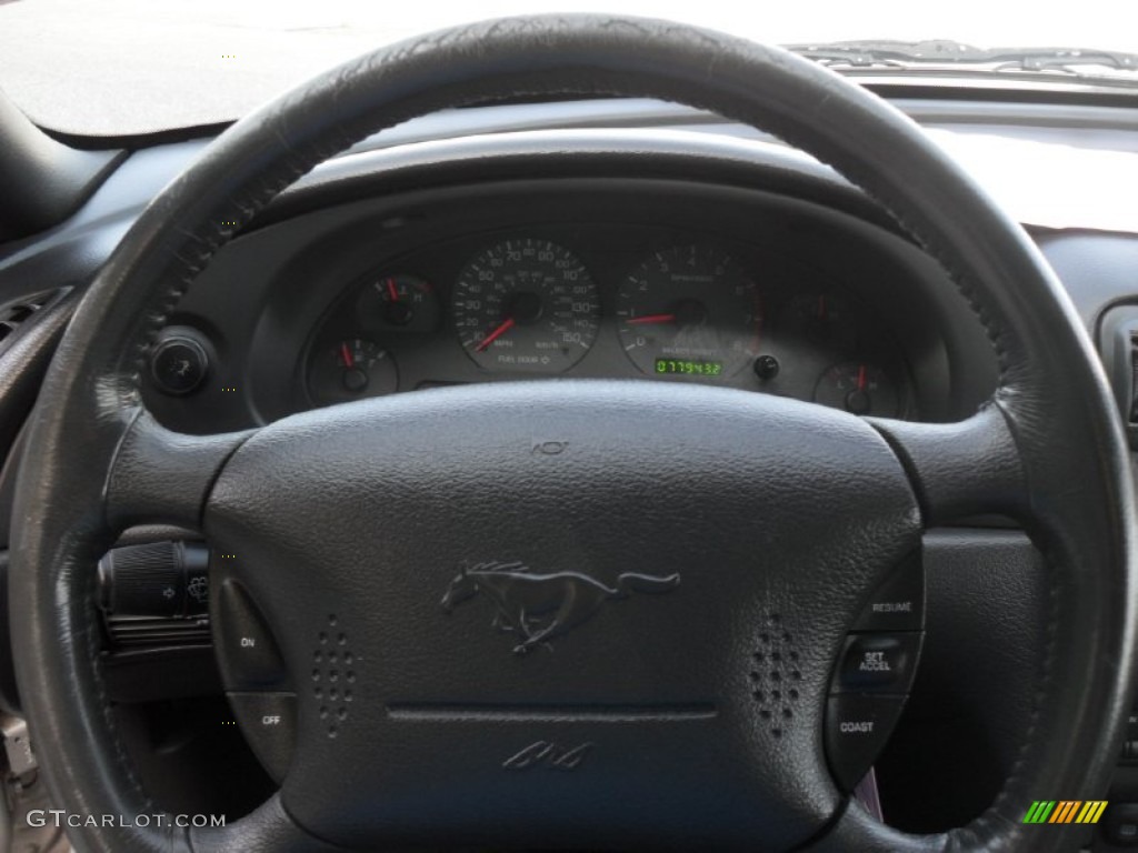 2001 Mustang GT Coupe - Silver Metallic / Dark Charcoal photo #12