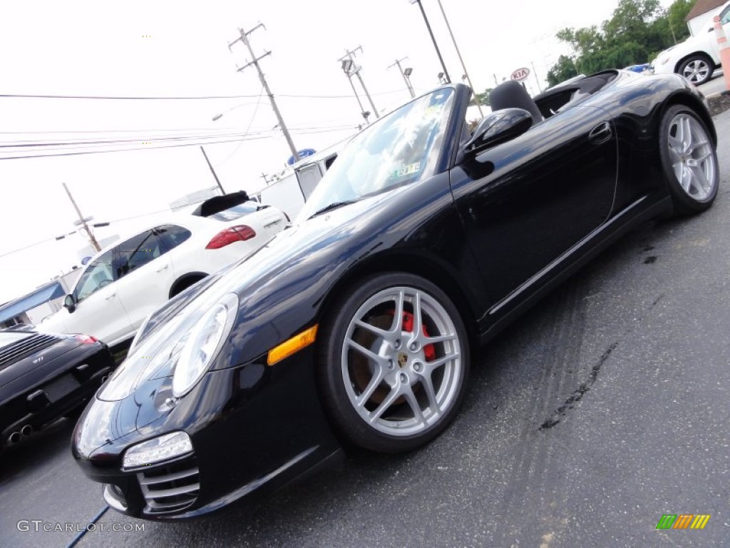 Black 2011 Porsche 911 Carrera 4S Cabriolet Exterior Photo #52405596