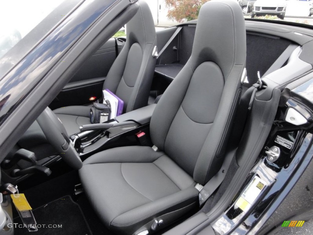 Black Interior 2011 Porsche 911 Carrera 4S Cabriolet Photo #52405830