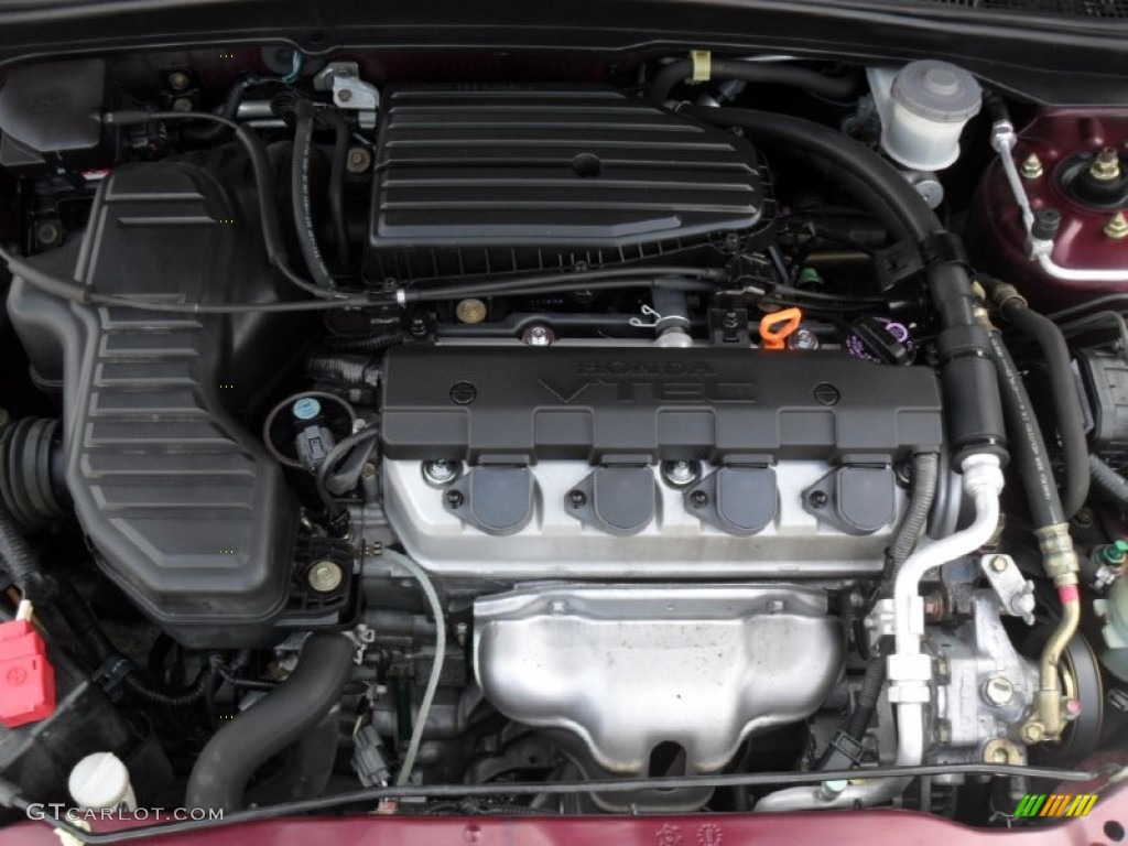2002 Honda Civic EX Sedan 1.7 Liter SOHC 16-Valve 4 Cylinder Engine Photo #52406037