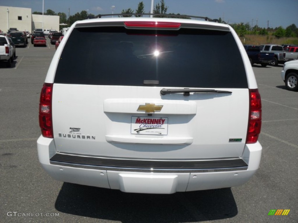 2011 Suburban LTZ - Summit White / Light Cashmere/Dark Cashmere photo #3