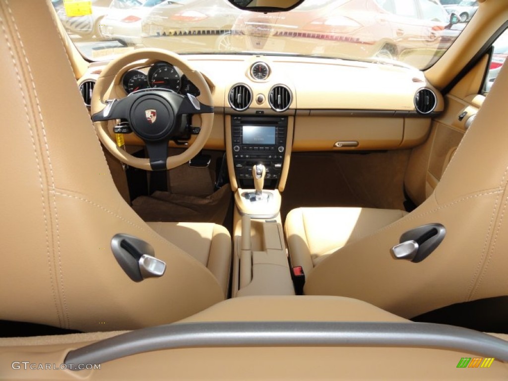 2012 Porsche Cayman Standard Cayman Model Sand Beige Dashboard Photo #52408566