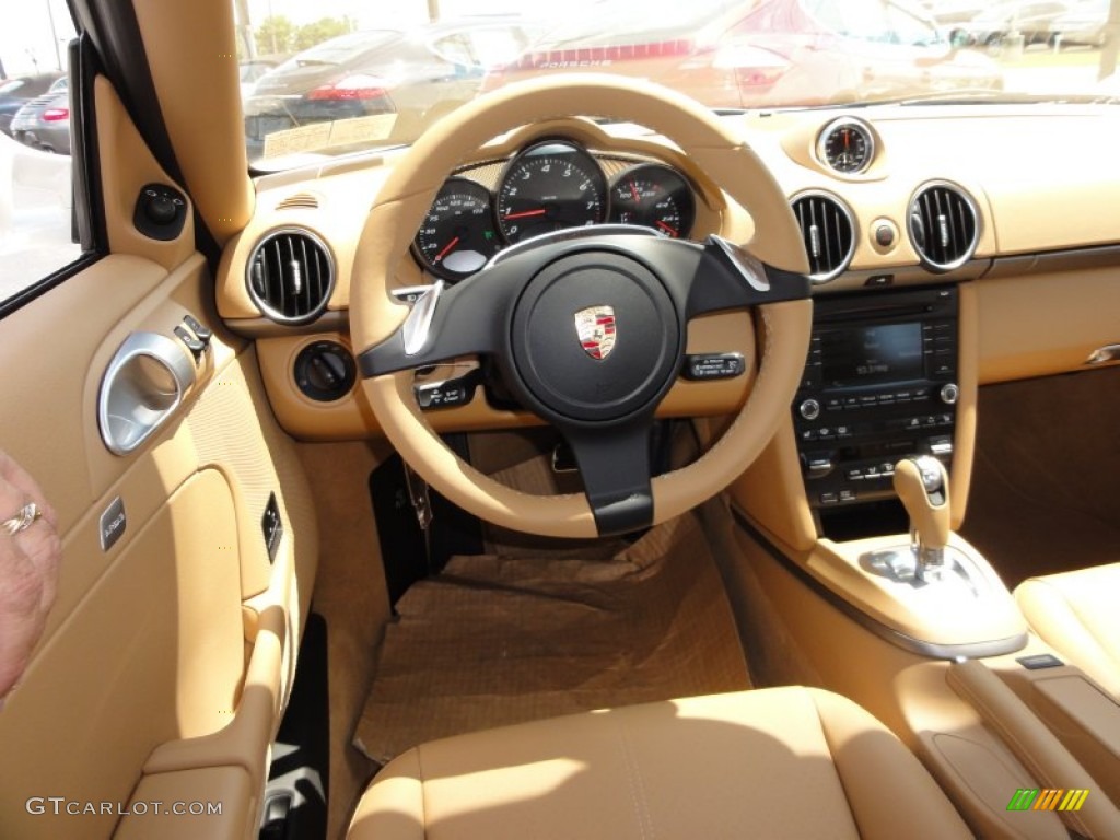 Sand Beige Interior 2012 Porsche Cayman Standard Cayman Model Photo #52408674