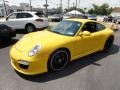 2012 Speed Yellow Porsche 911 Carrera GTS Coupe  photo #2