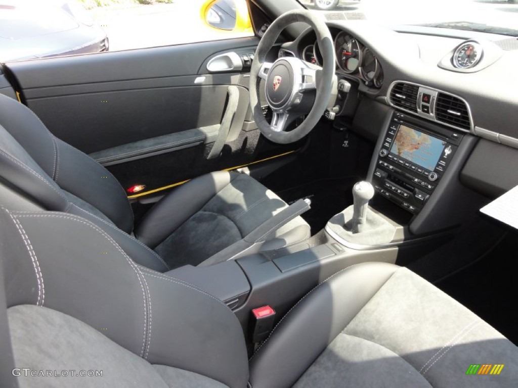 Black Leather w/Alcantara Interior 2012 Porsche 911 Carrera GTS Coupe Photo #52409025