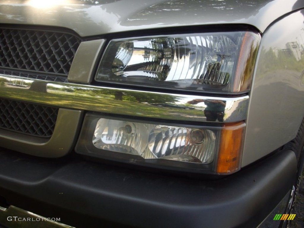 2003 Silverado 1500 LS Extended Cab 4x4 - Light Pewter Metallic / Medium Gray photo #6