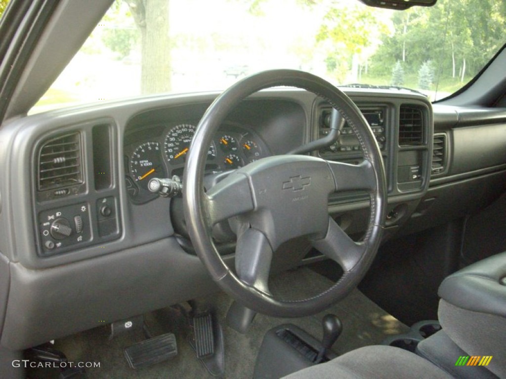 2003 Silverado 1500 LS Extended Cab 4x4 - Light Pewter Metallic / Medium Gray photo #11
