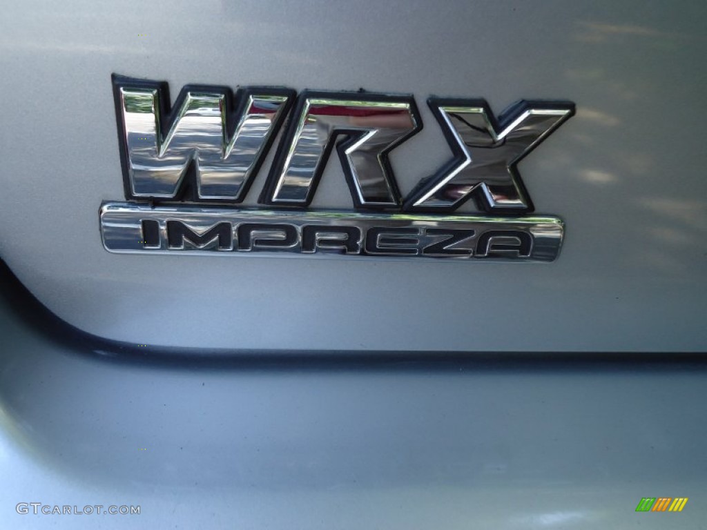 2005 Impreza WRX Sedan - Platinum Silver Metallic / Black photo #6