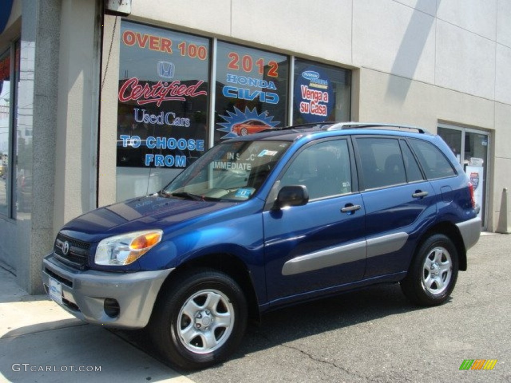 2004 RAV4 4WD - Spectra Blue Mica / Dark Charcoal photo #1