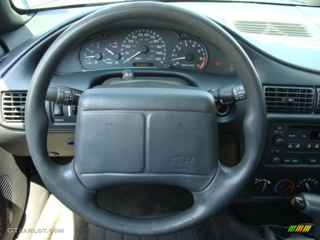 2002 Chevrolet Cavalier Sedan Graphite Steering Wheel Photo #52412745