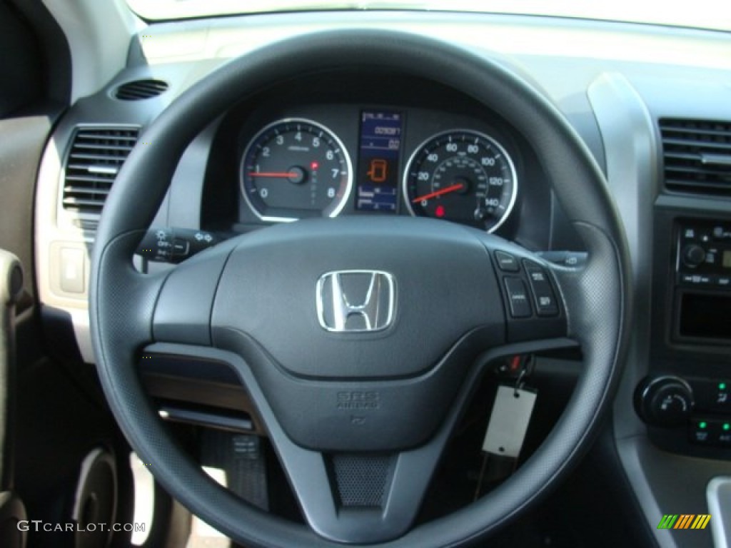 2010 Honda CR-V LX AWD Black Steering Wheel Photo #52414197