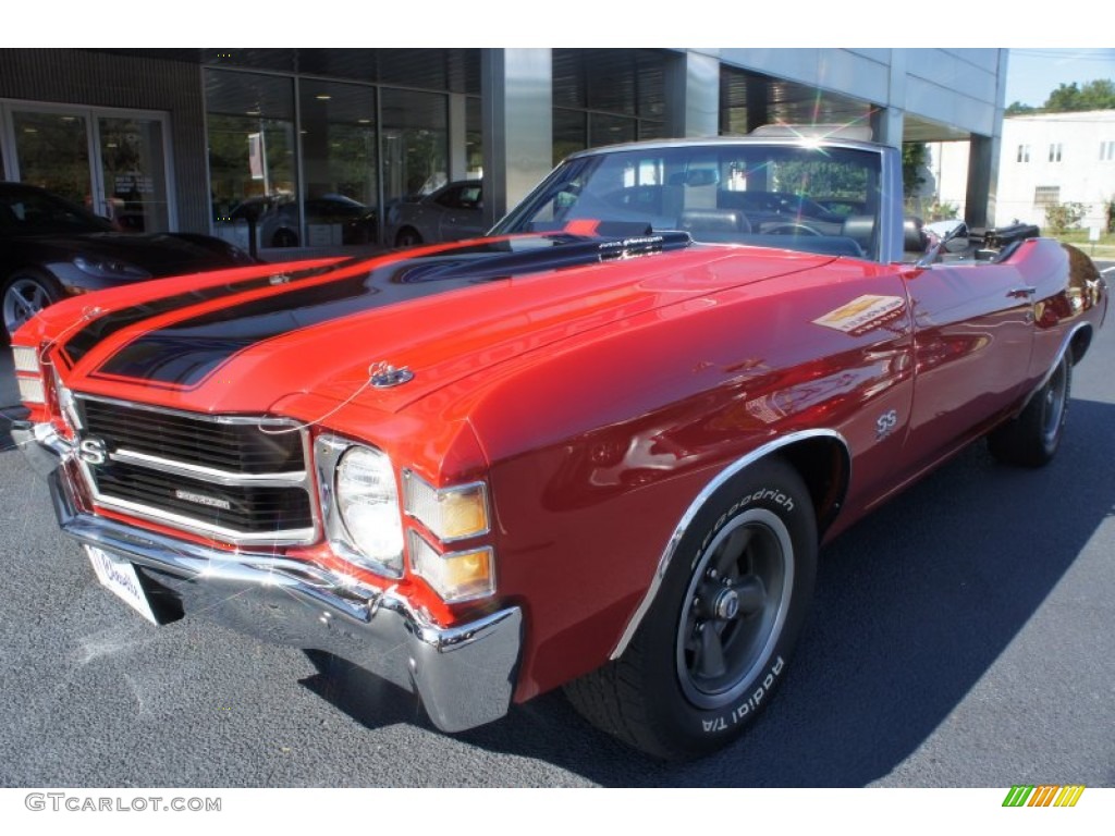 1971 Chevelle SS 454 Convertible - Cranberry Red / Black photo #10