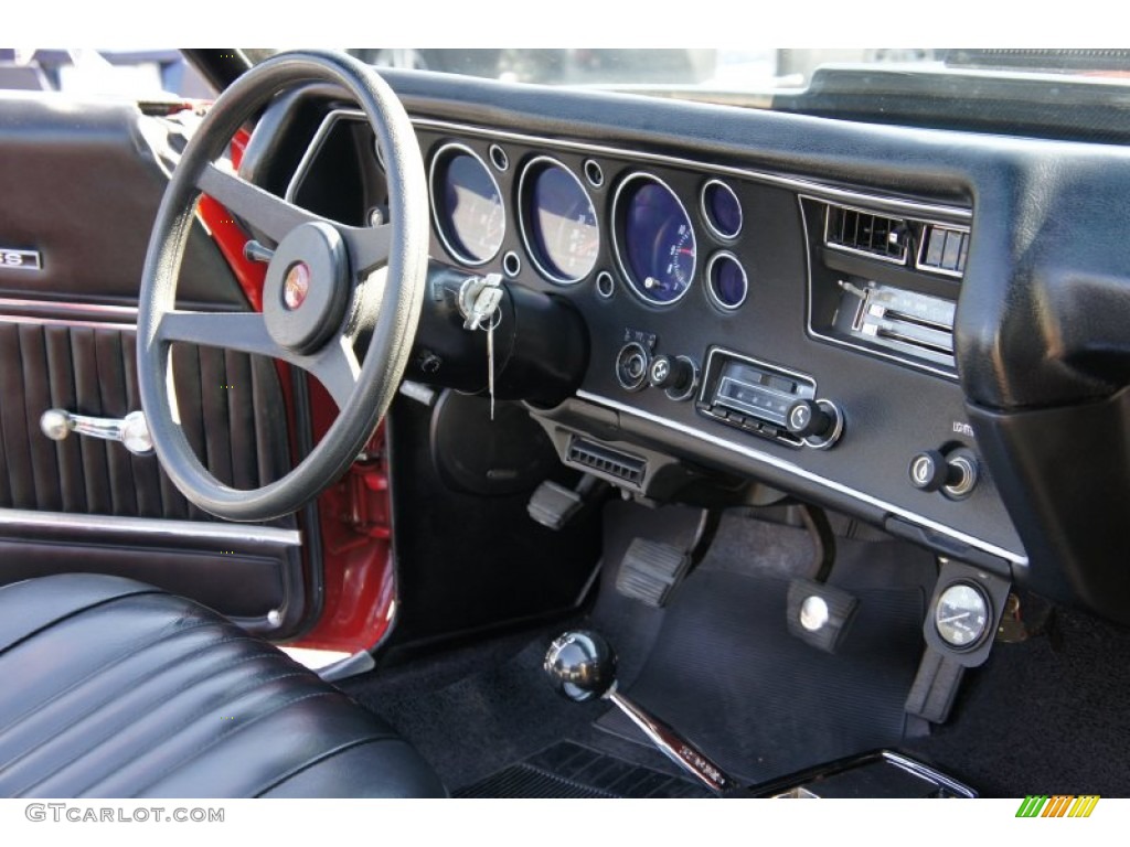 1971 Chevrolet Chevelle SS 454 Convertible Black Dashboard Photo #52416891