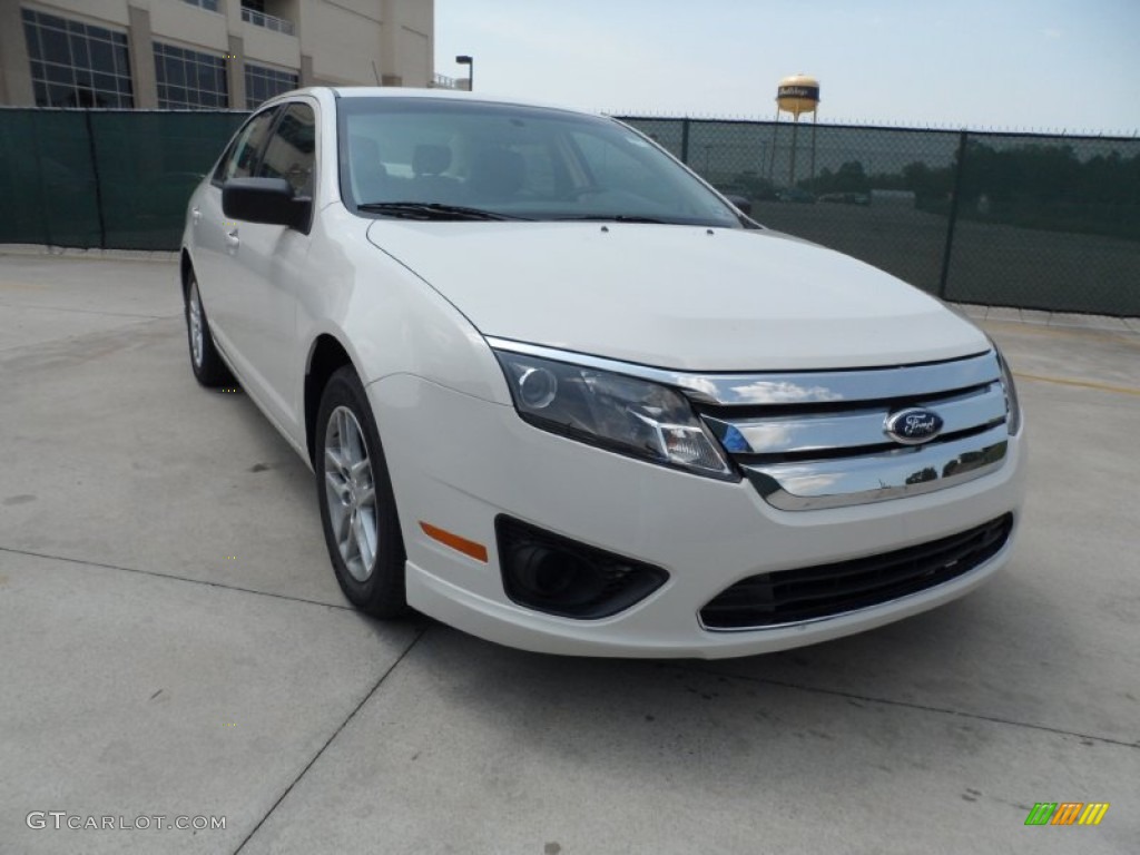 White Suede 2012 Ford Fusion S Exterior Photo #52419957