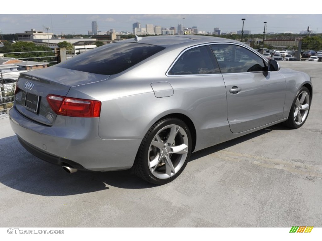 2009 A5 3.2 quattro Coupe - Quartz Grey Metallic / Cinnamon Brown photo #7