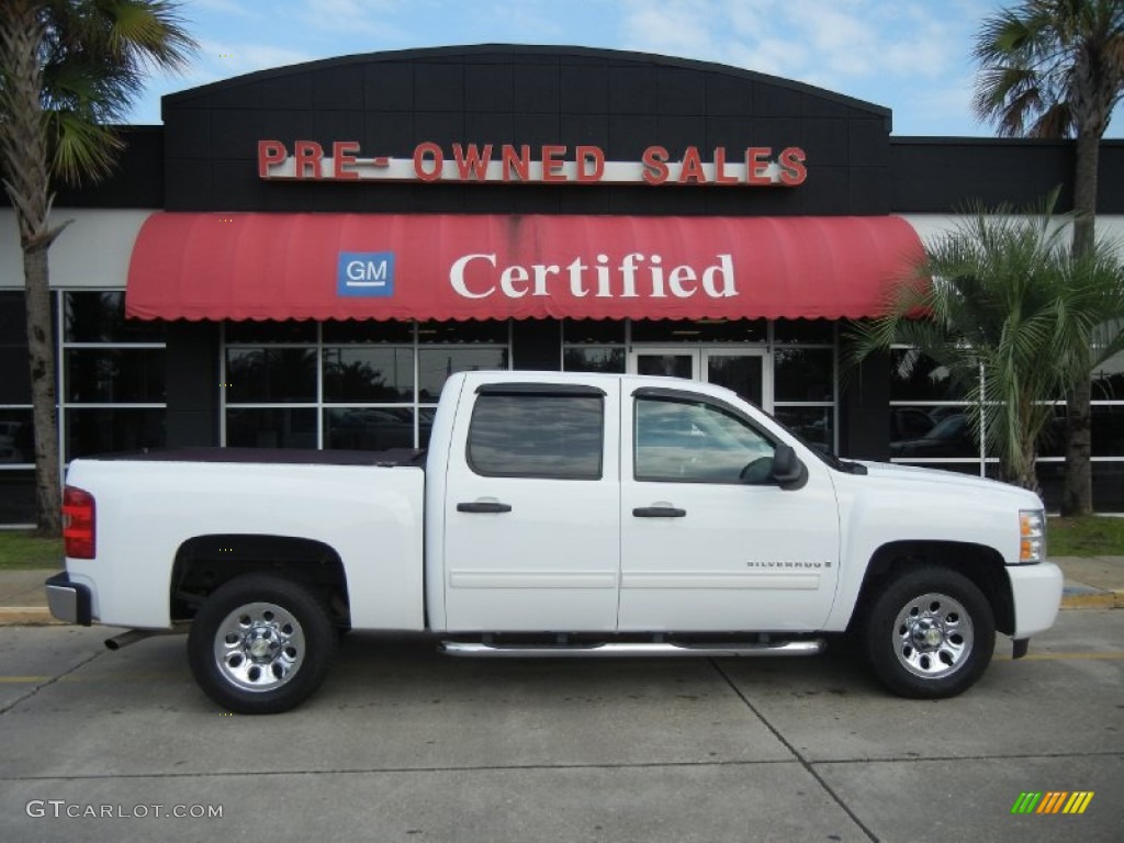 2009 Silverado 1500 Crew Cab - Summit White / Dark Titanium photo #1